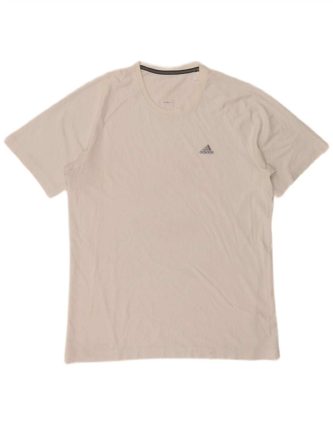 Adidas Hommes Clima 365 T-Shirt Top Blanc Moyen Coton