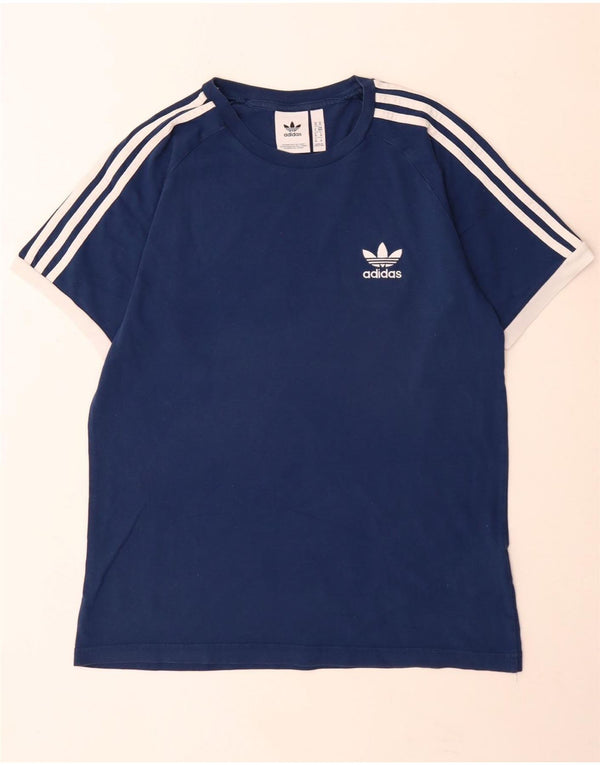 Adidas T-Shirt Homme Top Bleu Marine Moyen Coton