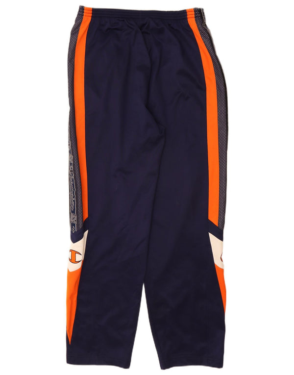 Champion Pantalon de Survêtement USA Graphic Homme Bleu Marine Large Colourblock