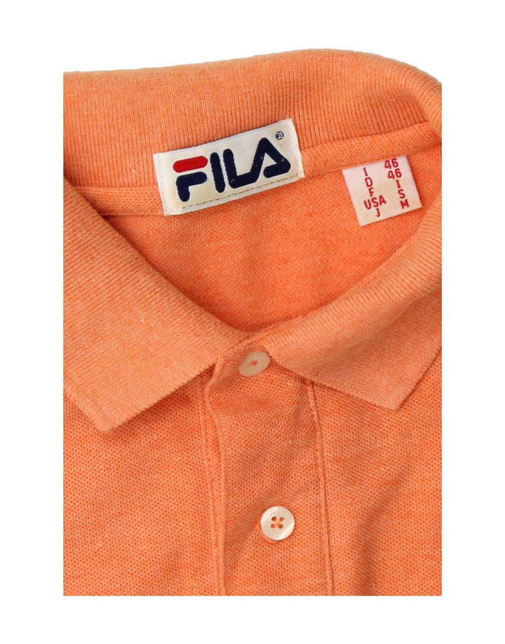 FILA Mens Polo Shirt IT 46 Small Orange Vintage Fila and Second-Hand Fila from Messina Hembry 