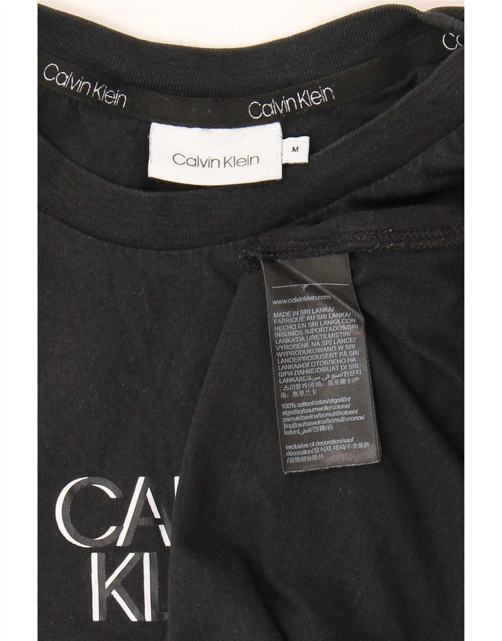 Calvin Klein T-Shirt Graphique Homme Noir Moyen Coton