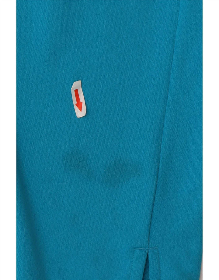 Nike Dri Fit Zip Neck Pull Survêtement Haut XL Bleu Colorblock