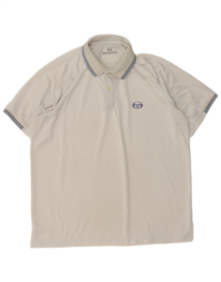 Sergio Tacchini Polo Homme XL Blanc Polyester