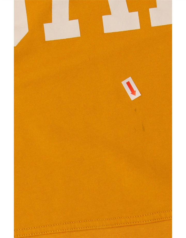 GAP Sweat-shirt graphique surdimensionné pour femme UK 10 Petit coton jaune