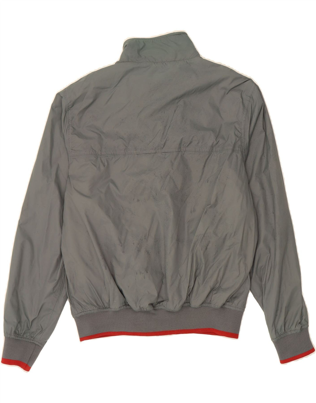 SLAM Veste Bomber Homme UK 36 Petit Nylon Gris