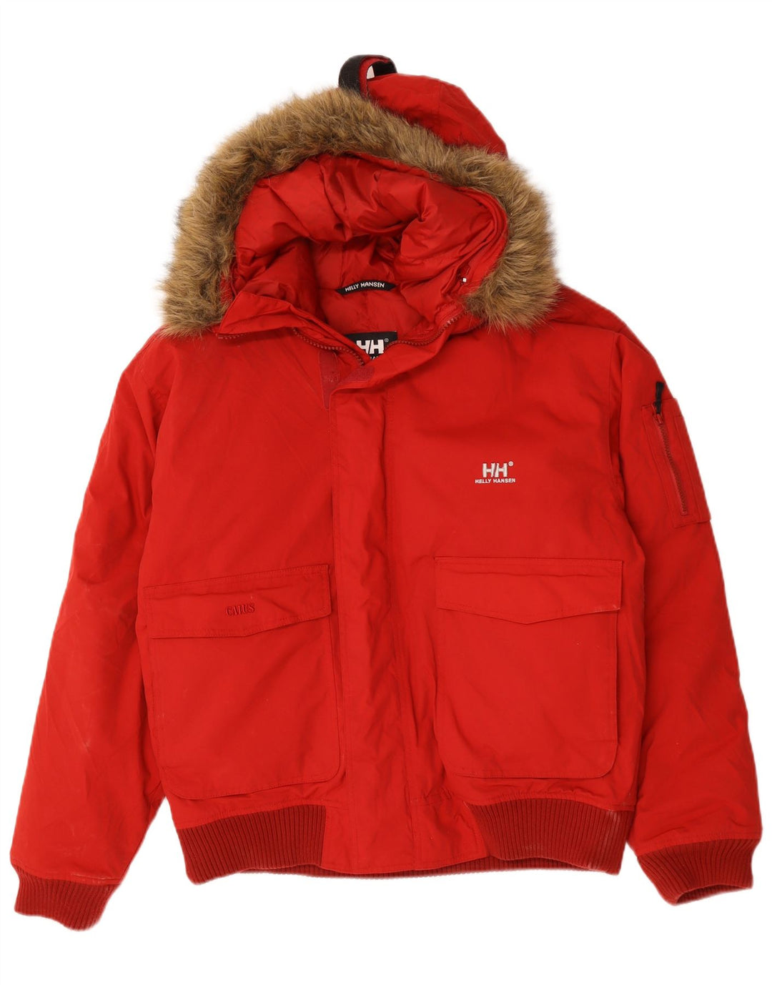 Helly Hansen Veste matelassée à capuche pour homme UK 40 Large Rouge Nylon