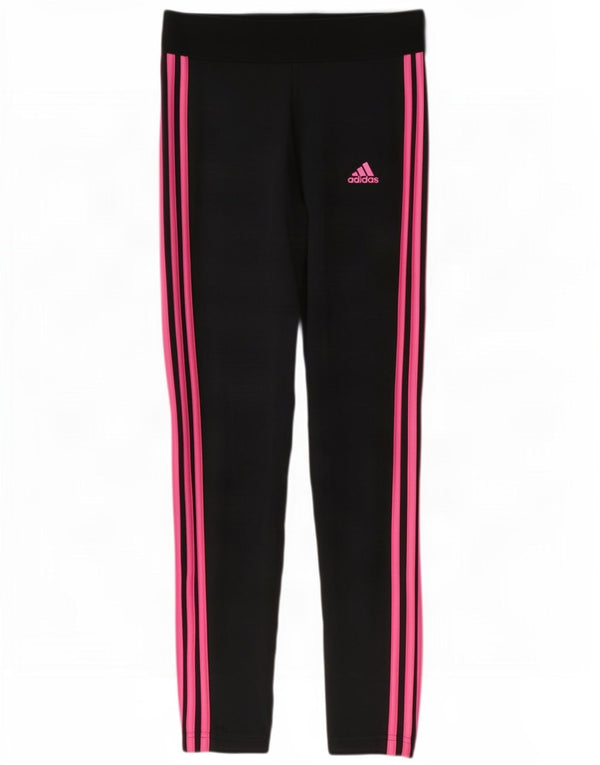 Adidas Leggings Femme UK 8/10 Petit Noir Coton