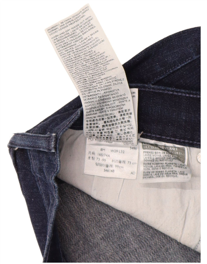 LEVI'S Jean droit femme US 8 Medium W29 L32 bleu marine coton