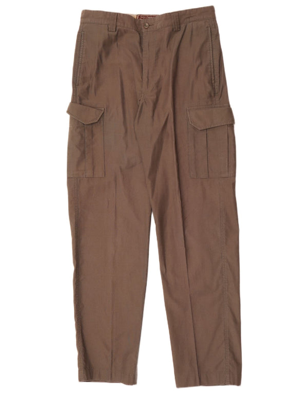 Marlboro Classics Pantalon cargo droit pour homme EU 48 Medium W32 L33 Marron