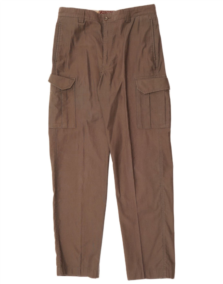 Marlboro Classics Pantalon cargo droit pour homme EU 48 Medium W32 L33 Marron