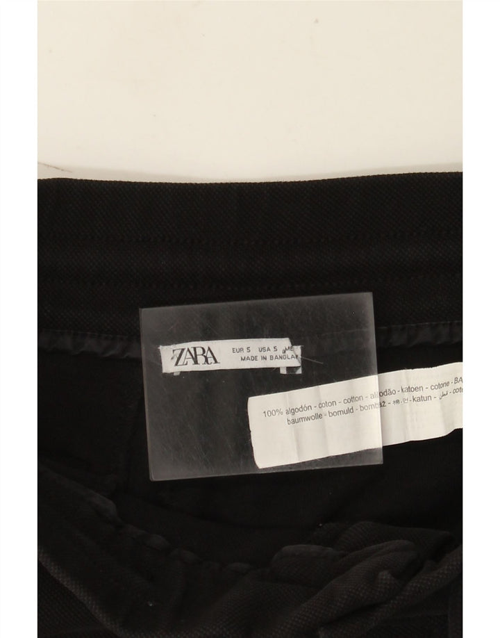 Zara Short Cargo Homme Petit W30 Coton Noir