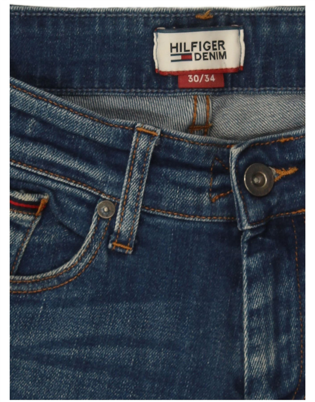 Tommy Hilfiger Jean Slim Homme W30 L34 Bleu