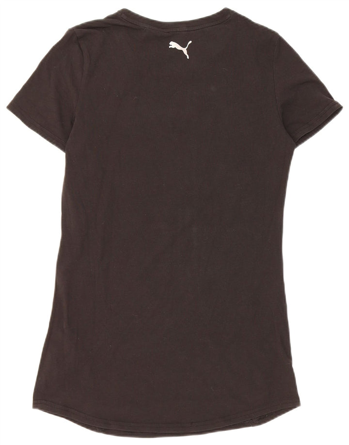 Puma T-shirt court graphique pour femme UK 12 Noir moyen