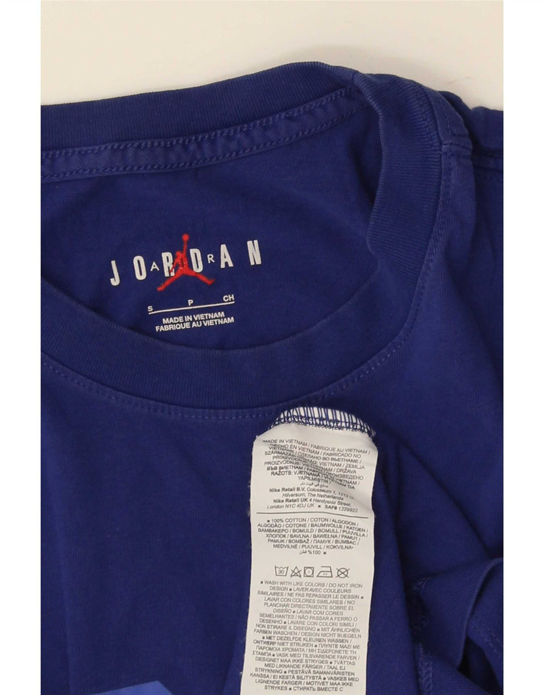 Nike T-shirt graphique pour homme, petit, bleu, coton