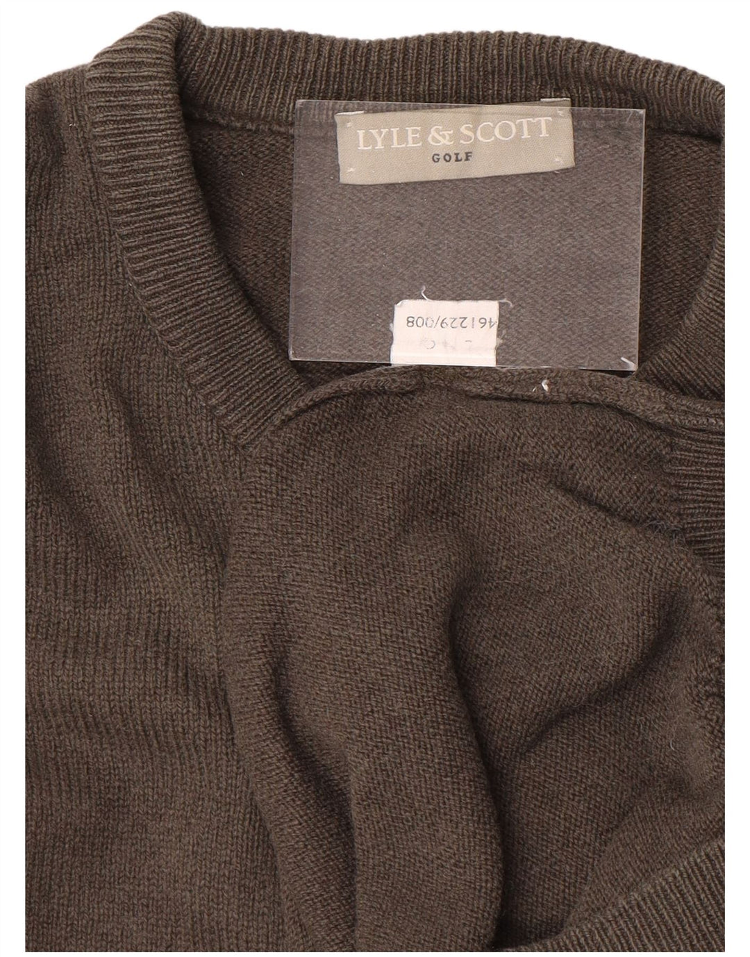 Lyle & Scott Pull de golf à col rond pour homme Gris Taille L