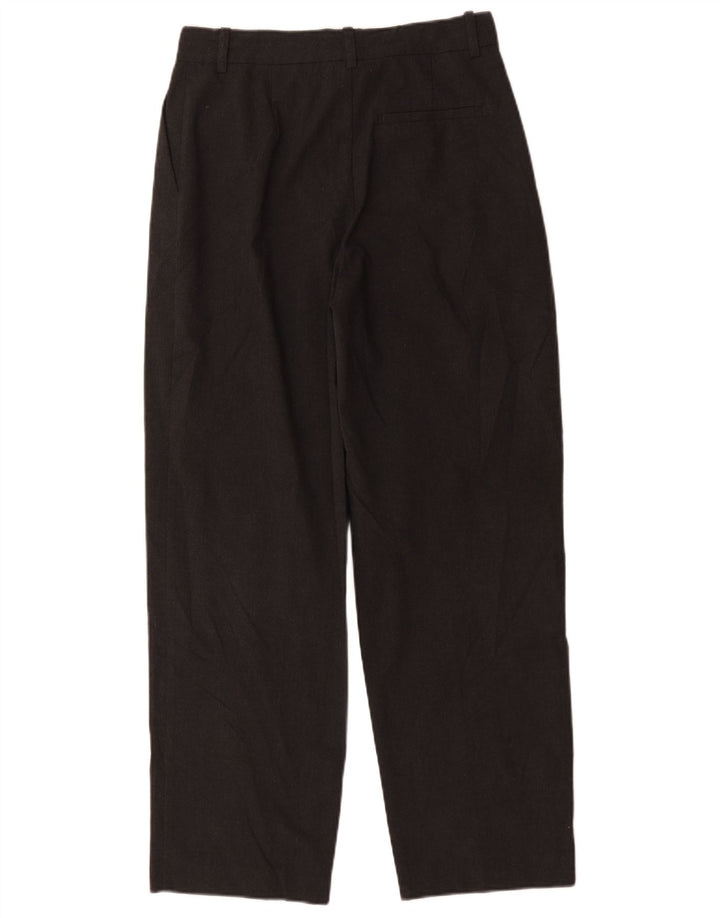 Zara Pantalon De Costume Pegged Femme Petit W26 L29 Gris Polyester