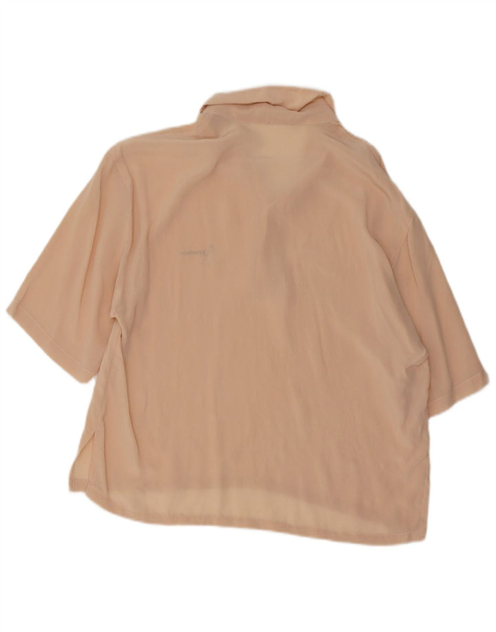 Pancaldi & B Chemise à manches courtes pour homme Taille 15 1/2 39 Beige moyen