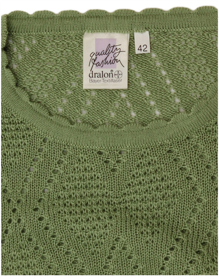 Bayer Pull ras du cou pour femme EU 42 Large Vert Acrylique