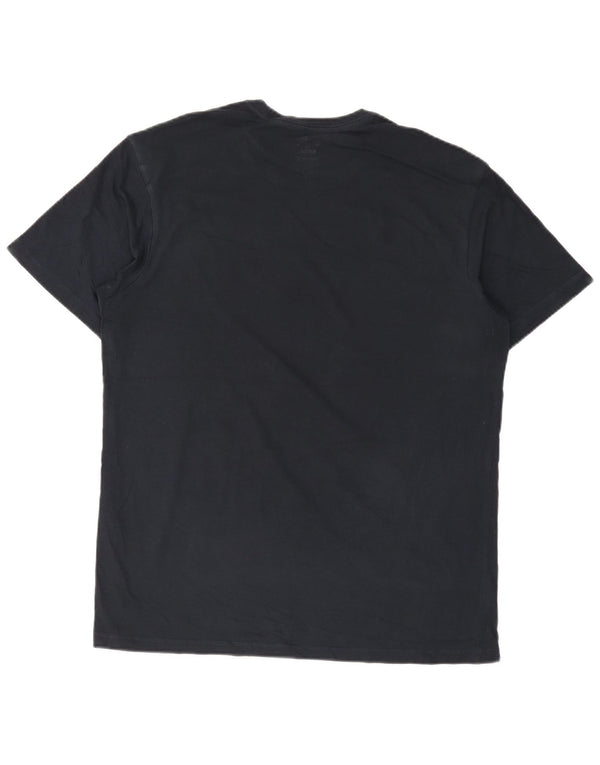 Billabong T-Shirt Homme Top Large Bleu Marine Coton