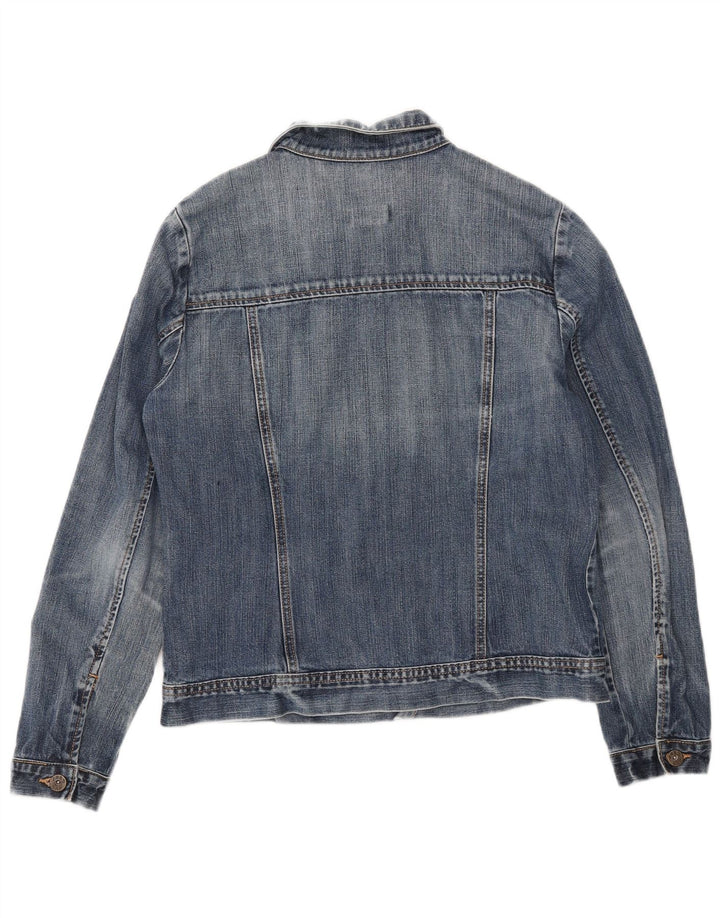 Gap Veste en jean pour femme UK 16 Large Bleu Coton