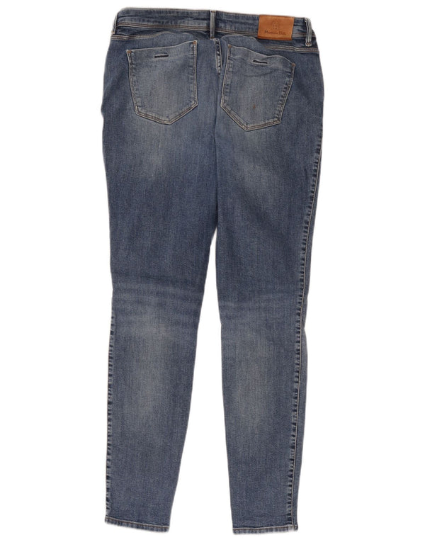 Massimo Dutti Jean skinny pour femme EU 40 Medium W30 L28 Bleu Coton