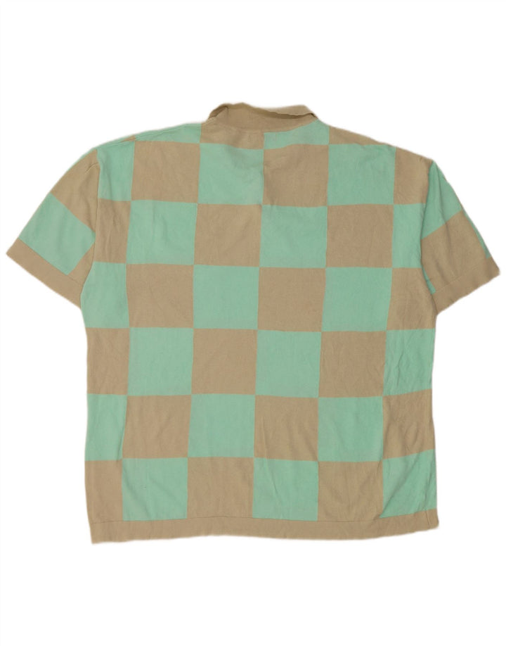 Zara Polo Homme Large Beige Géométrique