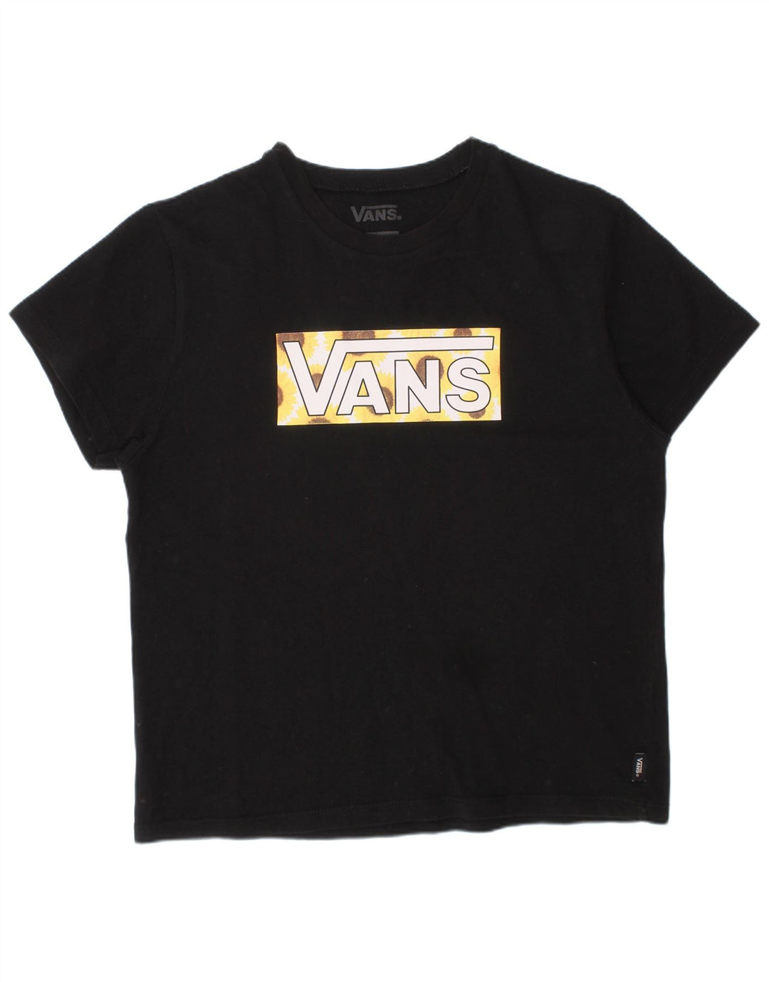 VANS T-shirt graphique pour garçon 15-16 ans XL Noir Coton