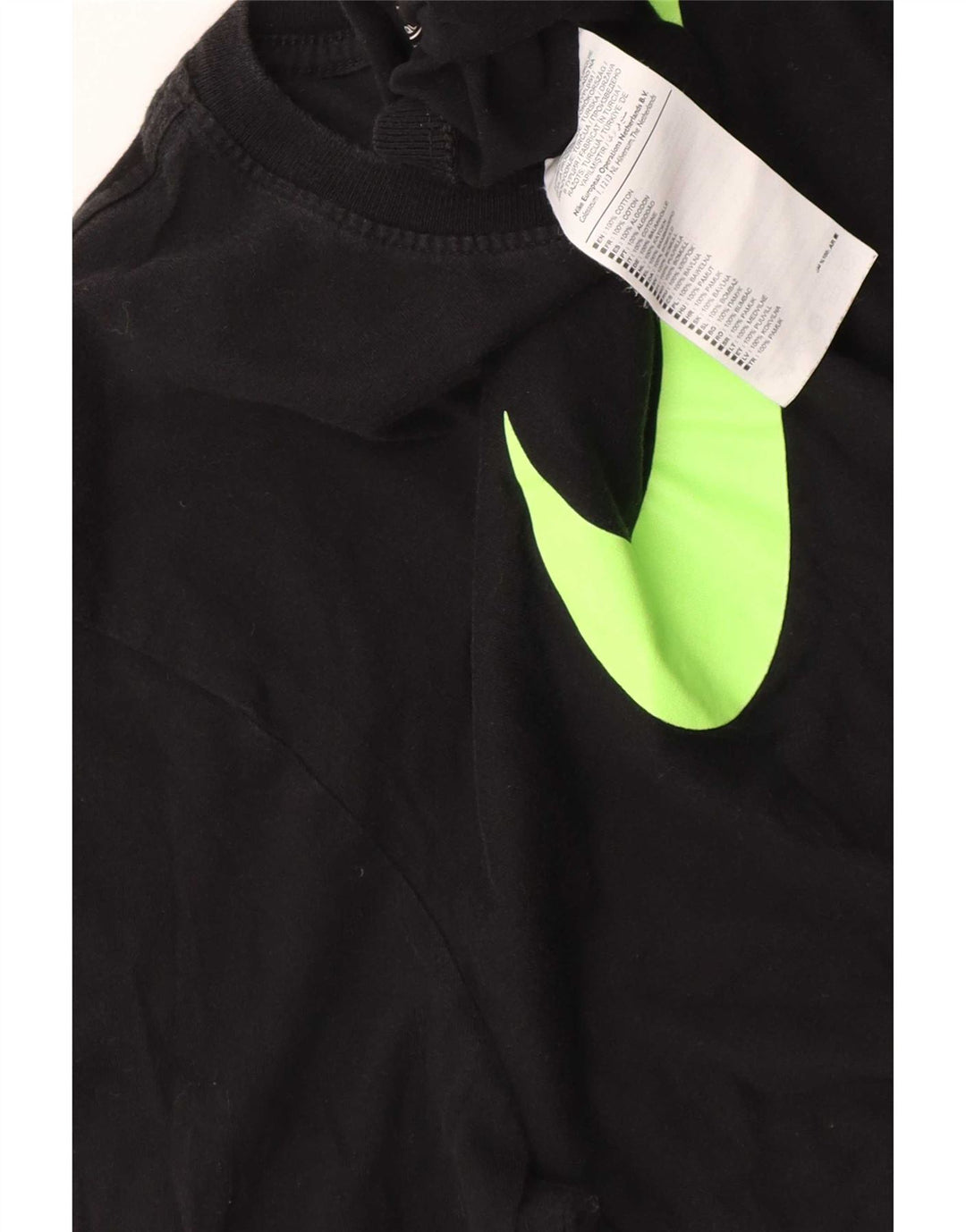 Nike Haut à manches longues pour homme Coupe athlétique en coton noir moyen