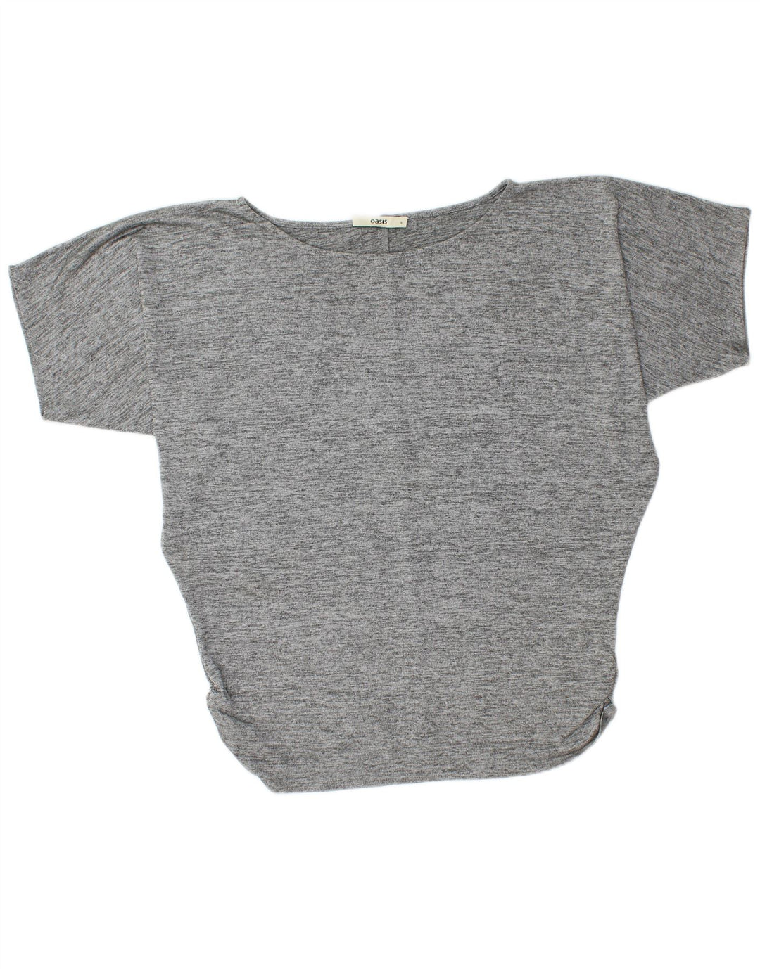 Oasis T-Shirt Oversize Femme UK 10 Petit Gris Moucheté Polyester