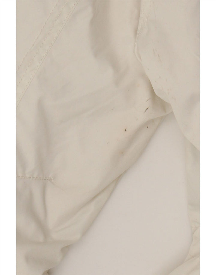Nike Veste coupe-vent à capuche pour femme UK 14/16 Large Blanc Polyester