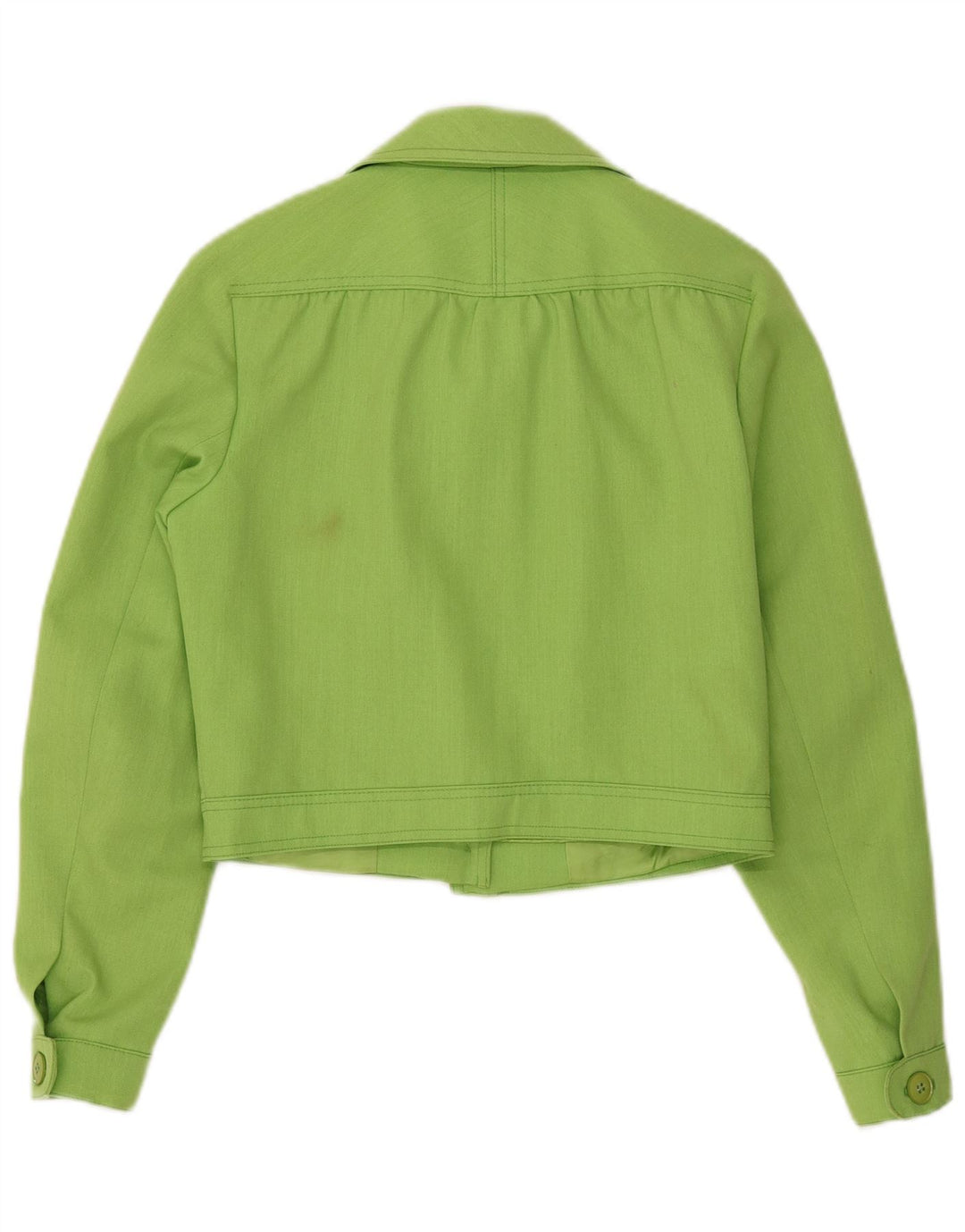 Gil Bret Veste Bomber Courte Femme UK 14 Grand Vert Polyester