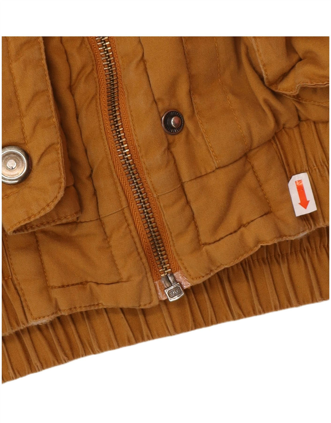 VINTAGE Veste coupe-vent surdimensionnée pour femme IT 42 Coton marron moyen