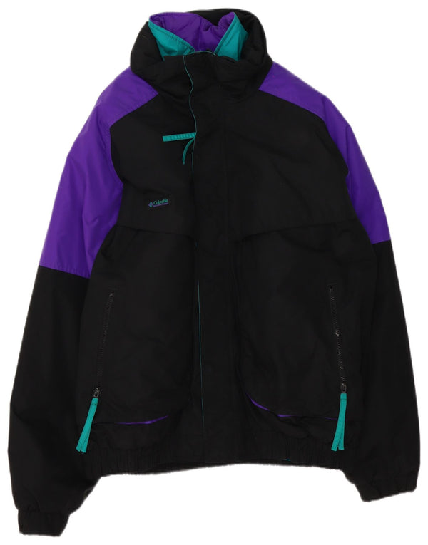 Columbia Veste de ski pour homme UK 40 Large Noir Colorblock Nylon