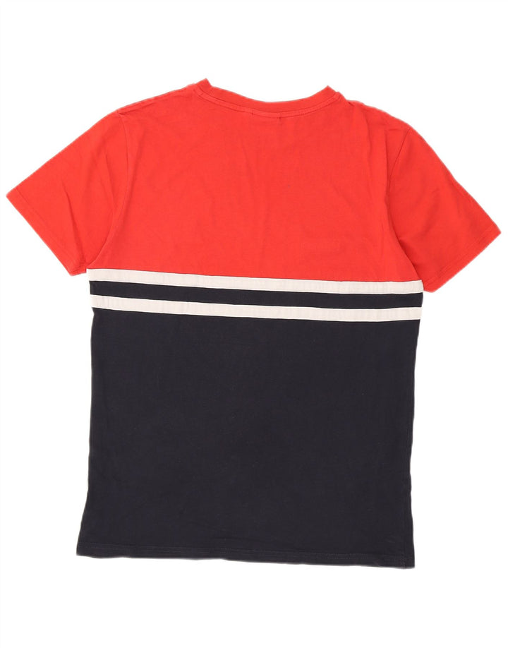ELLESSE T-Shirt Heritage Homme Rouge Moyen Colourblock