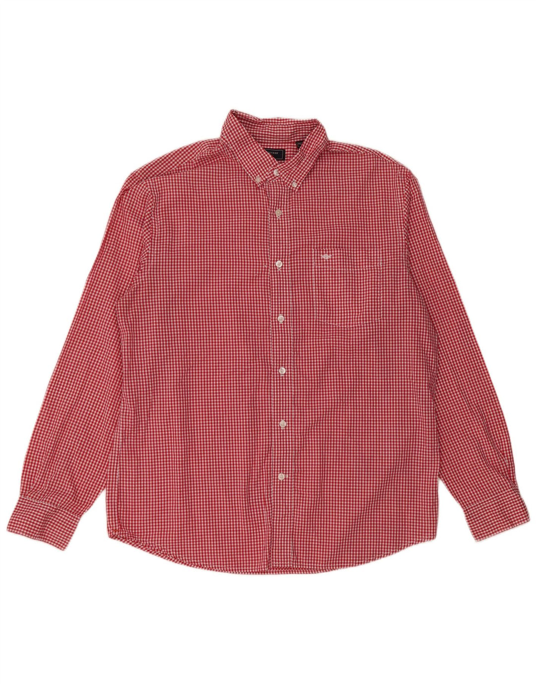 DOCKERS Chemise Homme Large Rouge Vichy Coton