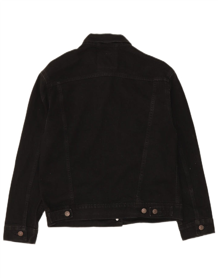 Levi's Veste en Jean Femme UK 14 Coton Noir Moyen