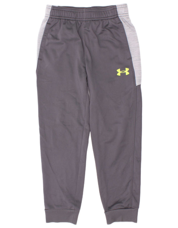 Under Armour Pantalon de Survêtement Garçon 5-6 Ans Gris Colorblock