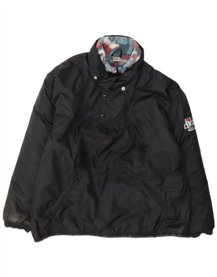 Veste Anorak rembourrée vintage pour homme UK 42 XL Noir