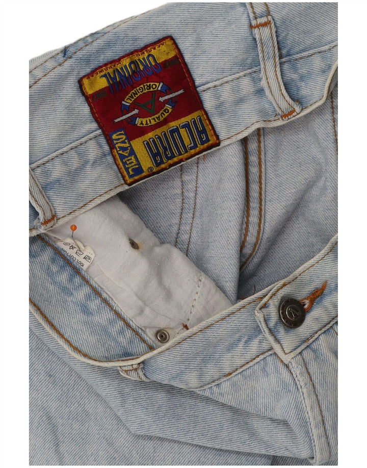 VINTAGE Short en jean femme W29 coton bleu moyen