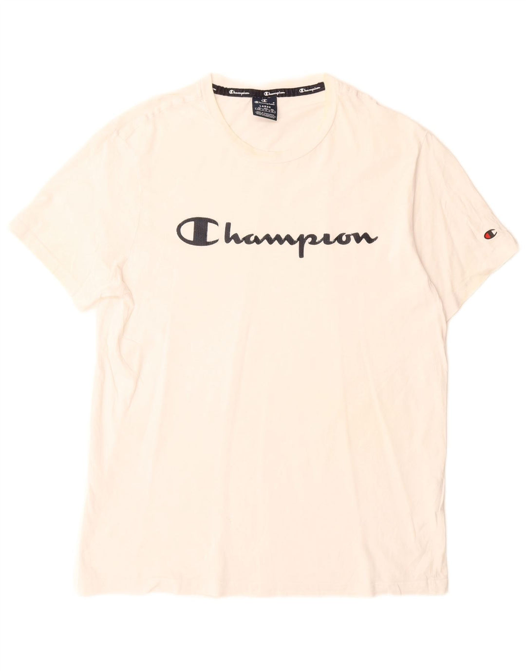 Champion T-Shirt Graphique Homme Grand Blanc Coton