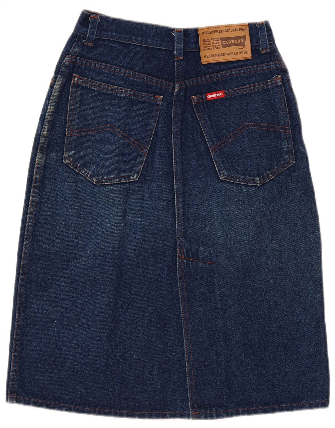 Carrera Femme Jupe En Jean W28 Bleu Moyen Coton