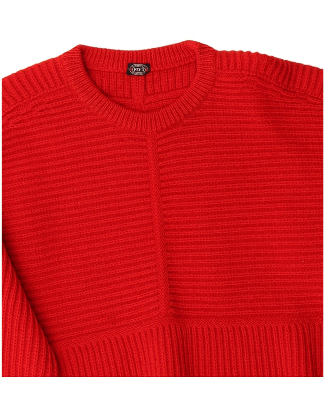 VINTAGE Pull col bateau homme rouge moyen