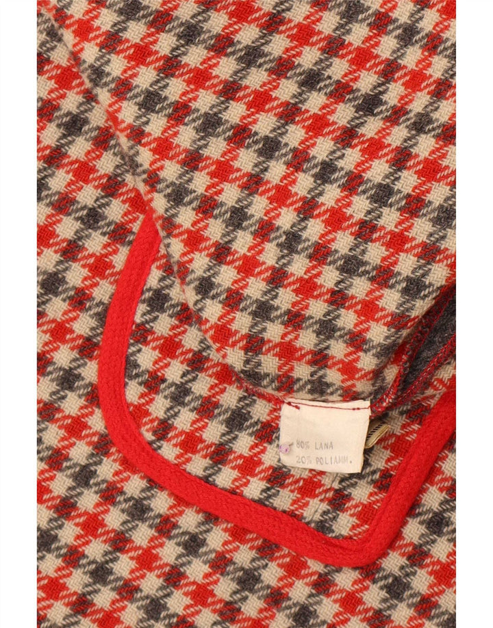 vintage Femme Cape Manteau Taille Unique Laine Grise