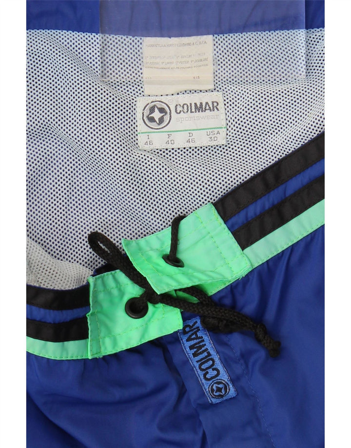 Colmar Short De Bain Rayé Bleu Moyen Polyamide Homme