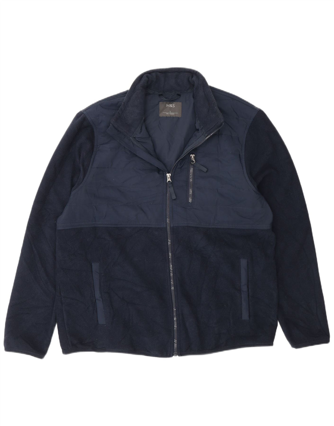 Marks & Spencer Veste de survêtement pour homme Taille L Bleu marine Colourblock