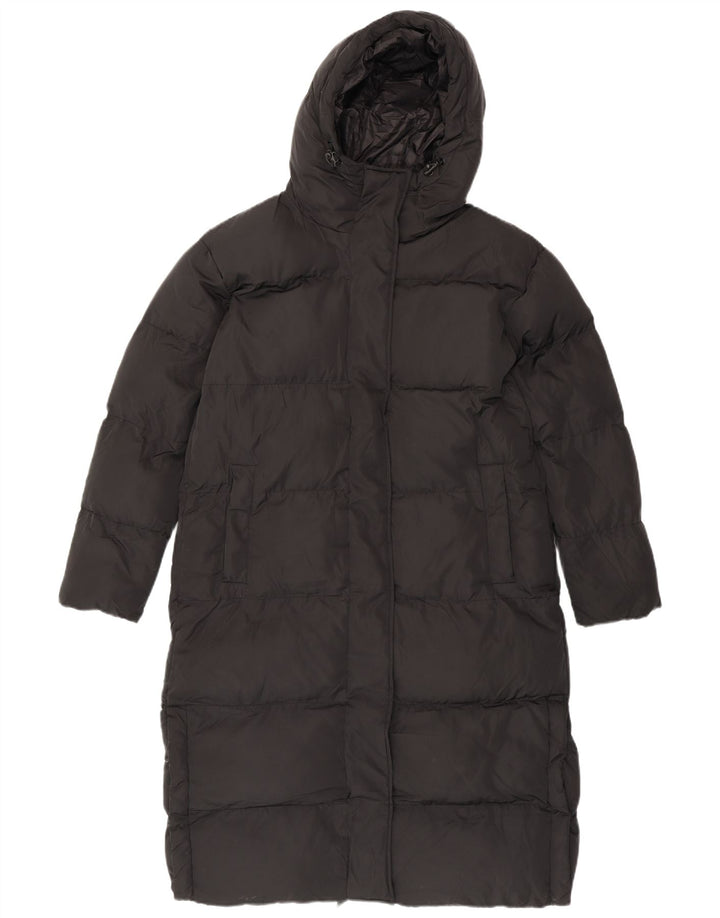 Superdry Manteau matelassé surdimensionné pour femme UK 8 Small Noir Polyester