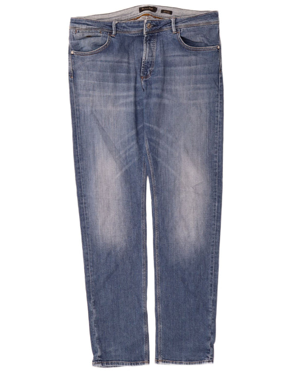 Massimo Dutti Jean droit coupe décontractée pour homme EU 46 XL W36 L34 Bleu