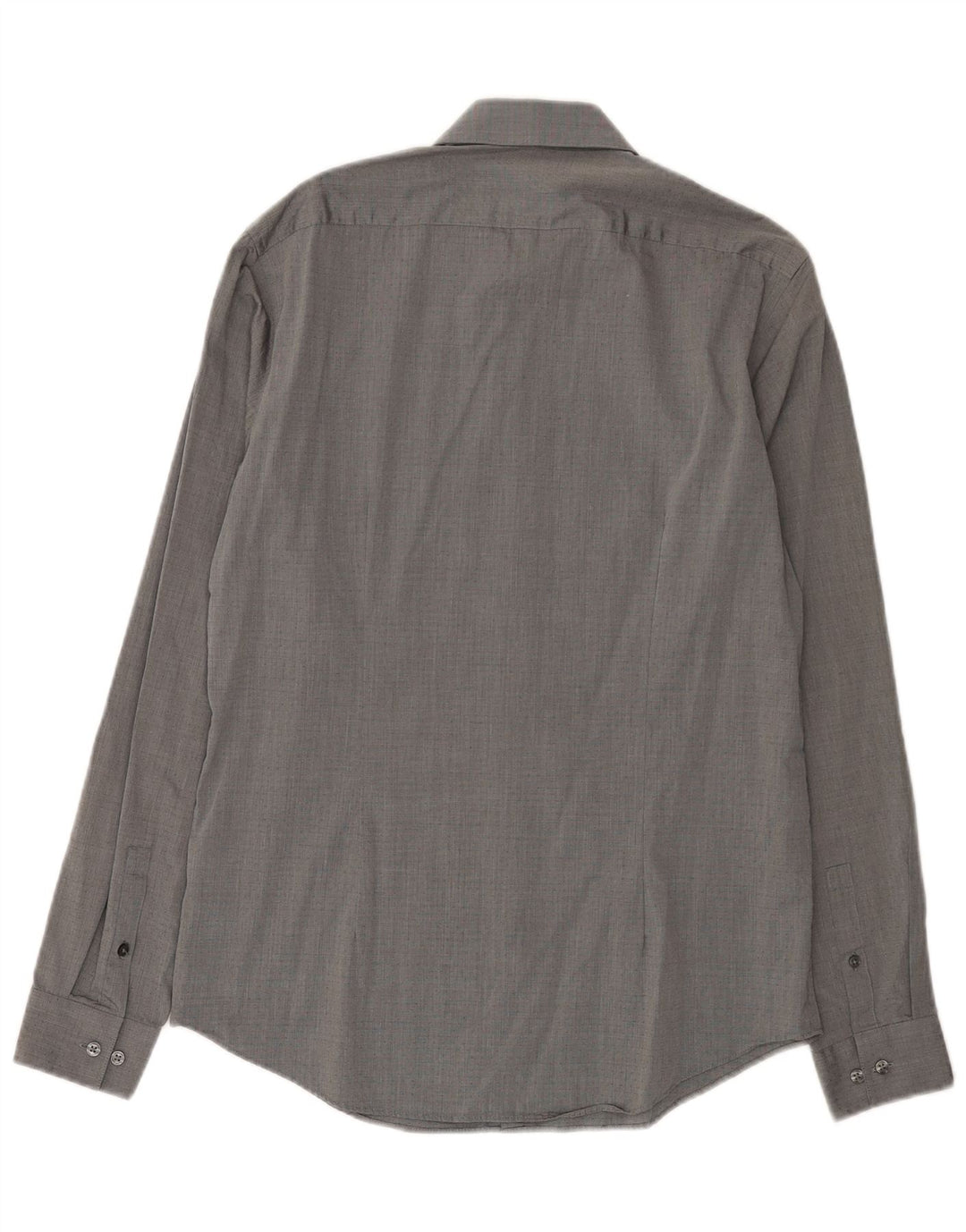Calvin Klein Chemise ajustée pour homme Taille 39 15 1/2 Coton tacheté gris moyen