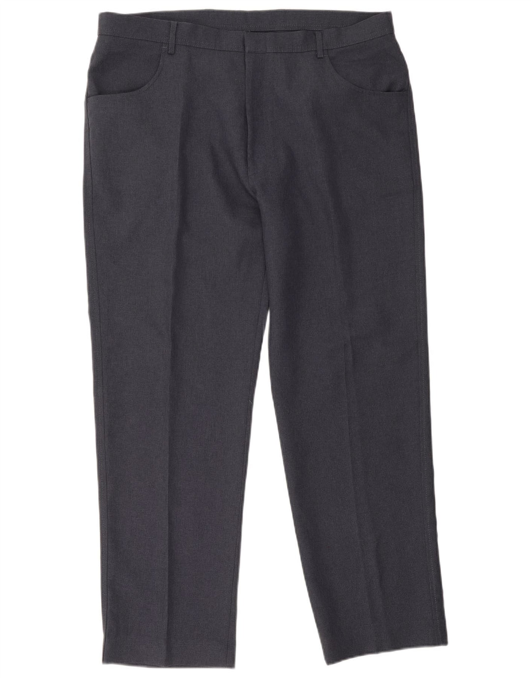 Farah Pantalon décontracté droit pour homme W40 L31 Bleu marine Polyester