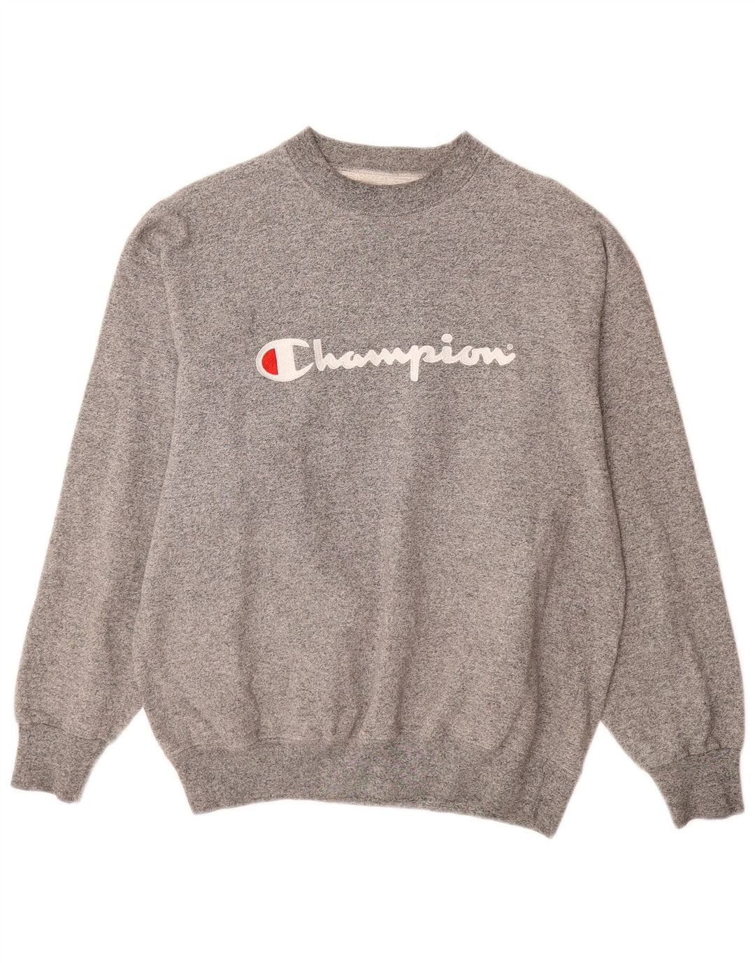 Champion Sweat-Shirt Graphique Homme Gris Moyen Moucheté Coton